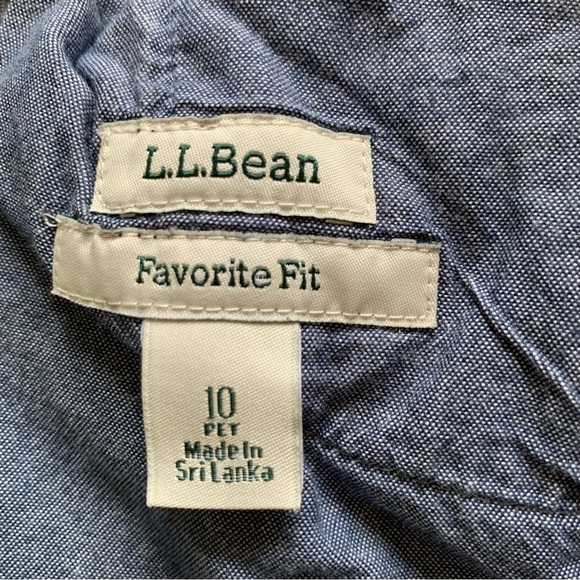 LL Bean Womens Casco Corduroy Pants Gray 10P Petite Mid Rise Straight Leg 500968 - Picture 15 of 16